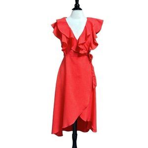 The Clothing Company Ruffle Wrap Sleeveless Dress Size Large